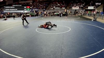 D 1 120 lbs Champ. Round 1 - Owen Bordelon, Lafayette vs Justin Smith, Riverdale