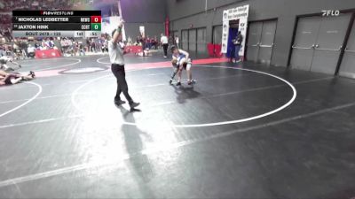 125 lbs Cons. Round 2 - Nicholas Ledbetter, Nicolet Knights Wrestling Club vs Jaxton Hink, Mukwonago Wrestling Club