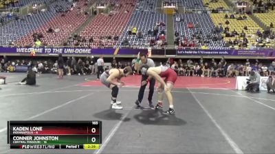 165 lbs Semis (4 Team) - Conner Johnston, Central Missouri vs Kaden Lone, Indianapolis