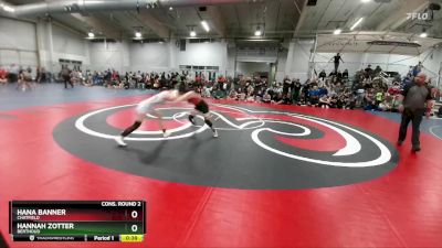 115 lbs Cons. Round 2 - Hana Banner, Chatfield vs Hannah Zotter, Berthoud