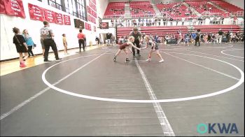 49 lbs Rr Rnd 1 - Sadie Beavers, Harrah Little League Wrestling vs Kody Goodson, Rough Riders