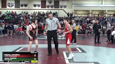 120 lbs Round 1 - Miguel Astorga, Xavier, Cedar Rapids vs Noah Garcia, West Liberty