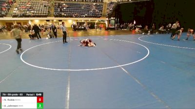 7th - 8th grade - 83 Cons. Round 1 - Nicholas Rubio, Big Game Wrestling Club vs Alec Johnson, Moen Wrestling Academy