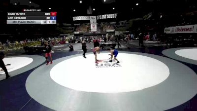 110 lbs 5th Place Match - Enzo Tafoya, Outlaw Wrestling vs Ace Navarro, Junior Panther Wrestling