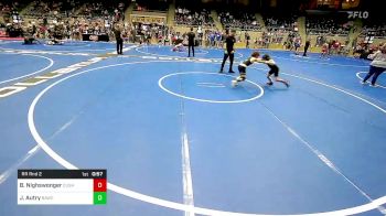 70 lbs Rr Rnd 2 - Ben Nighswonger, Cushing Tigers vs Jagger Autry, Broken Arrow Wrestling Club