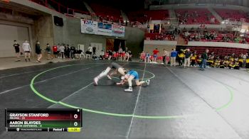 106 lbs Round 1 (16 Team) - Aaron Blaydes, Burleson Centennial vs Grayson Stanford, Melissa