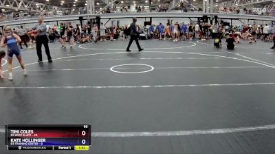 95 lbs Round 1 (8 Team) - Timi Coles, PA West Black vs Kate Hollinger, D3 Training Center