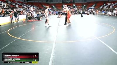 200 lbs Cons. Round 1 - Richard Webber, Penn High School vs Myron Mendez, Merrillville Pirates