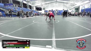 130 lbs 1st Place Match - Cragen Smith, WTC vs Callahan Earnest, Jayhawk