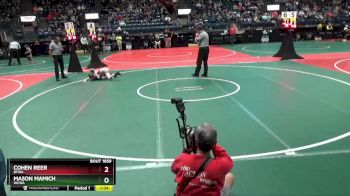 80 lbs Semifinal - Cohen Reer, BTWA vs Mason Mamich, WCWA