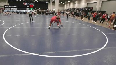 285 lbs Cons. Sub-semis - Mikkel Bushee, 3F Wrestling vs Milton Carter, Silverback Wrestling Club