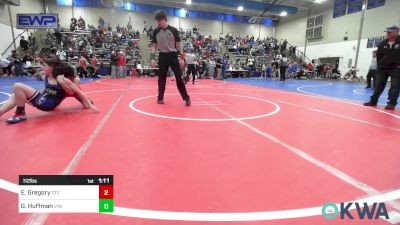 112 lbs Final - Ethan Gregory, Grove Takedown Club vs Garrison Huffman, Vinita Kids Wrestling