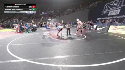 2A/1A Boys 165 Quarterfinal - Tanner Swearingen, Oakland Boys vs Jerett Waddel, Grant Union / Prairie City Boys