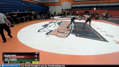 165 lbs Quarterfinal - Elijah Hunt, Concordia College (Moorhead) vs Jeff Nugent, Elmhurst University