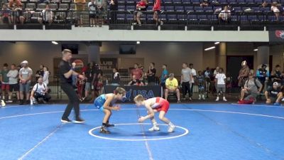 78 lbs Quarters - Grant Lottmann, Greater Heights Wrestling Club vs Josiah Jaurigue, Thatcher Wrestling Club