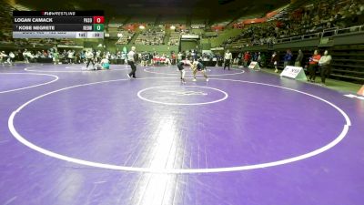 122 lbs Consi Of 16 #2 - Logan Camack, Paso Robles vs Kobe Negrete, Redwood