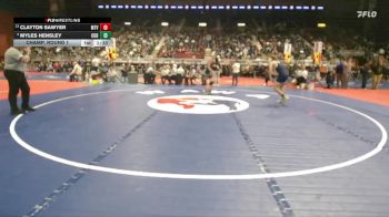 3A-150 lbs Champ. Round 1 - Clayton Sawyer, Mountain View vs Myles Hensley, Cody