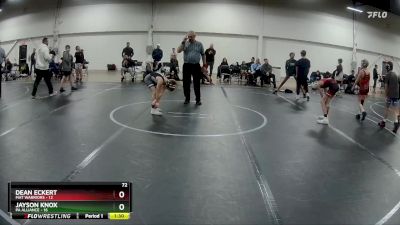 72 lbs Semis (4 Team) - Jayson Knox, PA Alliance vs Dean Eckert, Mat Warriors