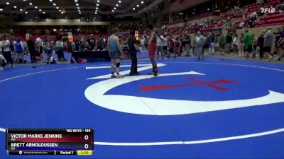 165 lbs Semifinal - Victor Marks Jenkins, MD vs Brett Arnoldussen, CO