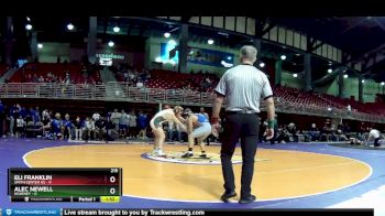 215 lbs Round 5 (6 Team) - Alec Newell, Kearney vs Eli Franklin, Smith Center HS