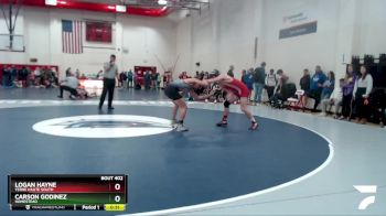 145 lbs Cons. Round 2 - Logan Hayne, Terre Haute South vs Carson Godinez, Homestead