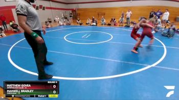 105 lbs Round 5 (6 Team) - Matthew Govea, Spartan Mat Club vs Maxwell Bradley, Chickasha