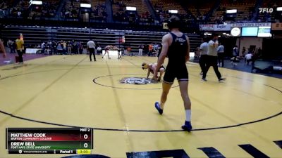 141 lbs Champ. Round 2 - Drew Bell, Fort Hays State University vs Matthew Cook, Barton Community College