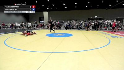 144 lbs Champ. Round 2 - Julian Glover, KS vs Luis Garza Jr, TX