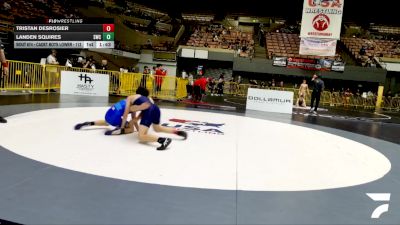 Cadet Boys Lower - 113 lbs Champ. Round 2 - Tristan Desrosier vs Landen Squires, Sunnyvale Wrestling Club