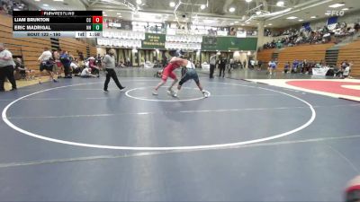 190 lbs Champ. Round 1 - Liam Brunton, Cathedral Catholic vs Eric Madrigal, Newport Harbor