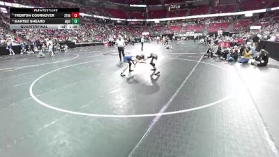 D3-120 lbs Quarterfinal - Trenton Cournoyer, Stratford vs Martez Sheard, Aquinas