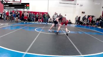 190 lbs Champ. Round 1 - Isaiah Jones, New Palestine vs Aj Gill, Hanover Central