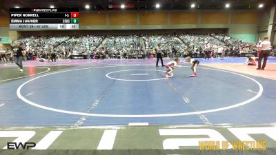 47 lbs Quarterfinal - Piper Norrell, F-5 Grappling vs Emma Hauser, Southwest Stallions WC