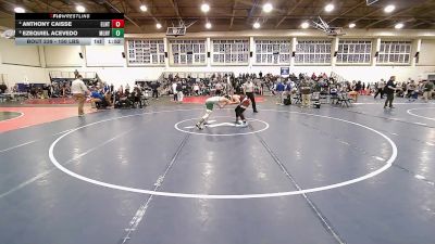 150 lbs Quarterfinal - Anthony Caisse, East Lyme/Norwich Tech vs Ezequiel Acevedo, Maloney