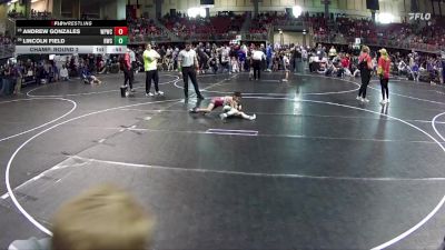 70 lbs Champ. Round 2 - Lincoln Field, Rocks Wrestling Club vs Andrew Gonzales, West Point Wrestling Club
