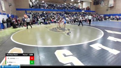 115lbs 5th Place Match - Brooklyn Jones, Orting (Girls) vs Uruwa Abe, Ridgefield (Girls)