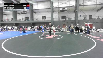 U12 FS - 86 lbs Champ. Round 1 - Preston Beckett, NWWC vs Liam Clark, Mat Rats Rebooted Wrestling