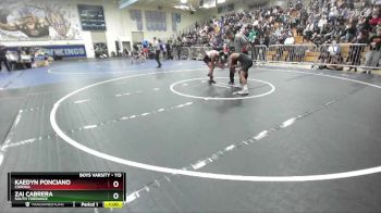 113 lbs Cons. Round 1 - Zai Cabrera, South Torrance vs Kaedyn Ponciano, Corona