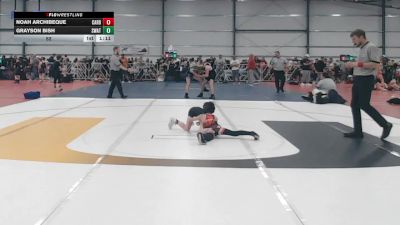 52 lbs Round 5 - 3:00pm Friday - Noah Archibeque, Cali Red vs Grayson Bish, Michigan S.W.A.T
