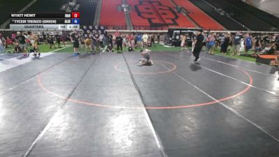 115 lbs Quarters - Wyatt Hewit, Idaho vs Tyceir Trebizo (Green), Alaska