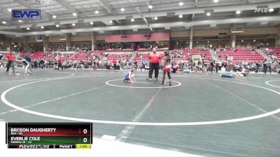 60 lbs Cons. Semi - Everlie Cole, Marion Jr vs Bri?eon Daugherty, RSA