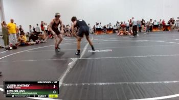 168 lbs Quarterfinal - Levi Collins, Dayton Bandits Wrestling Club vs Justin Whitney, Morris Fitness