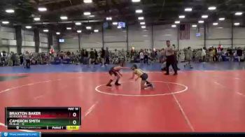 68 lbs Round 2 - Cameron Smith, PA Blue vs Braxton Baker, No Escape WA