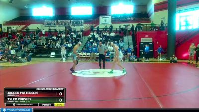 190 lbs 2nd Wrestleback (8 Team) - TYLER PURSLEY, Franklin County vs Jagger Patterson, Bremen