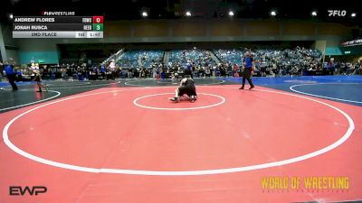 132 lbs 2nd Place - Andrew Flores, FordDynasty Wrestling Club vs Jonah Rusca, Reedley Wc