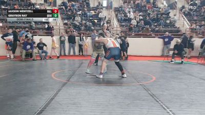 150_B lbs Semifinal - Jaxson Wentzell, Wallenpaupack vs Grayson Ray, Quakertown