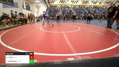 160 lbs Rr Rnd 1 - Gauge Vogel, Pryor Tigers vs JORDAN MCKINNEY, Team Tulsa Wrestling Club