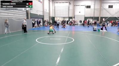 150 lbs Quarterfinal - Dominic White, Roosevelt Mustangs vs Jhet Hagan, Shelton Wrestling Club