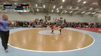 110 lbs Cons. Semi - Yazmin Nevarez, McLoud vs Sarah Brown, Lewis-Palmer