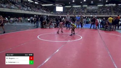 74 lbs Round Of 16 - Maddox Rogers, Charlottesville vs Kahlil Coleman, Dover